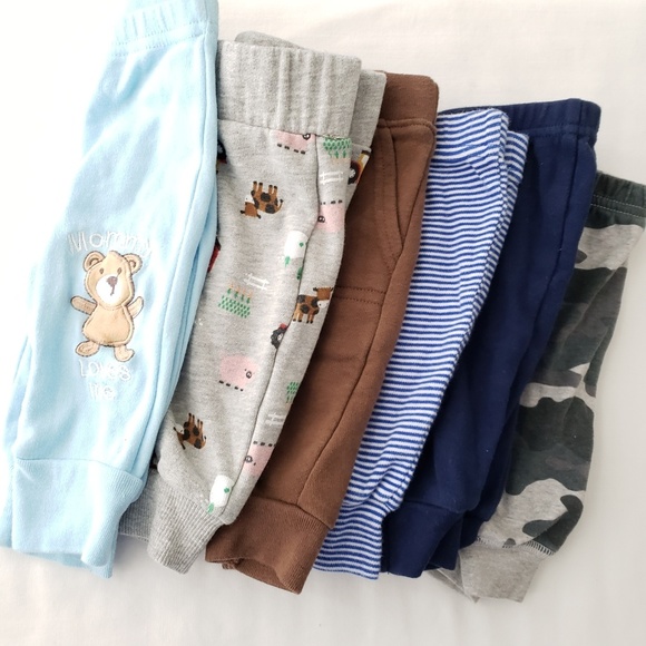 Carter's Other - lot of 6 joggers pants boy 0-3 months